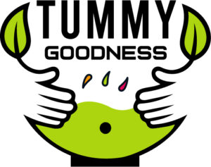 Tummy Goodness logo design with modern food branding